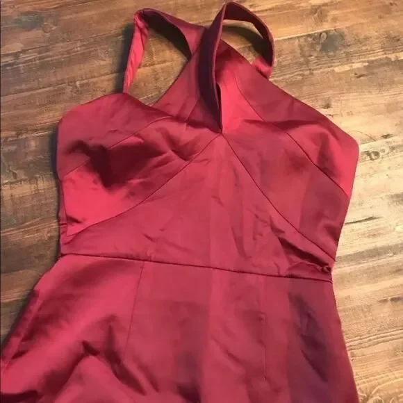 Style stalker burgundy short wedding dress prom